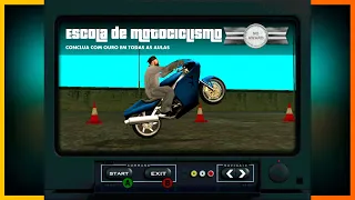 COMO PASSAR COM OURO NAS AULAS DE MOTO DO GTA SAN ANDREAS!