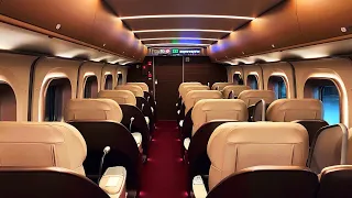 Ride in the first class seat 🚄 in the Shinkansen | Sendai to Tokyo 🗼 | Tohoku Shinkansen Gran Class