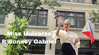 Miss Universe R'Bonney Gabriel at Philippine Independence Day Parade in New York City 2023