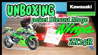 Unboxing diecast Moge Kawasaki Ninja ZX25R full cakepp