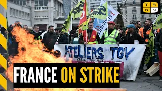 Millions join national strike in France against Macron's pension reform