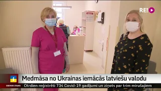 Medmāsa no Ukrainas iemācās latviešu valodu