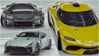 Asphalt 9, DS4, Gameplay With Nissan GTR-50, Koenigsegg Gemera & Citroën GT, 4K 60fps