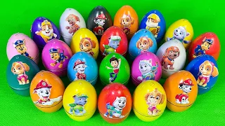 Looking For Paw Patrol Eggs With Slime Coloring: Ryder, Chase, Marshall,...Satisfying ASMR Video