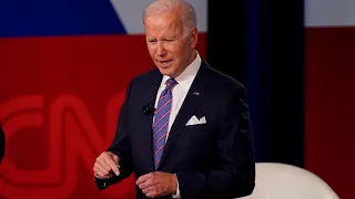 'Daydreaming about riding a pony': Joe Biden's fists gaffe at CNN town hall