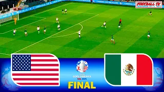 USA vs MEXICO | COPA AMERICA FINAL | FULL MATCH ALL GOALS | PES GAMEPLAY PC