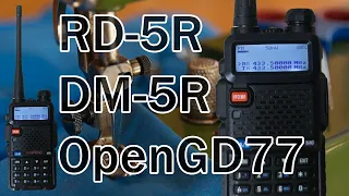 Прошивка радиостанции Baofeng RD-5R (DM-5R Tier I + Tier II) на прошивку OpenGD77 и обратно на сток.