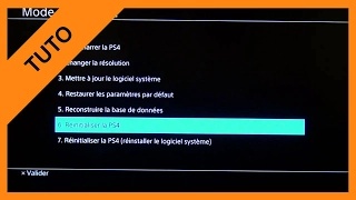 【TUTO】Recovery mode PS4 en français (mode sans échec)