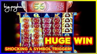 ULTRA RARE 56 SPIN BONUS on Kronos Unleashed Slots → HUGE WIN!