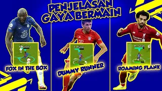 PENJELASAN 6 GAYA BERMAIN FORWARD!! DUMMY RUNNER, FOX IN THE BOX, DLL. - EFOOTBALL MOBILE 2024