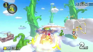 Sky Garden - Toad Gameplay 150cc Mirror Mode DLC (Mario Kart 8 Deluxe)
