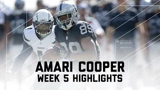 Amari Cooper's Amazing 138 Receiving Yards! | Chargers vs. Raiders | NFL Week 5 Player Highlights