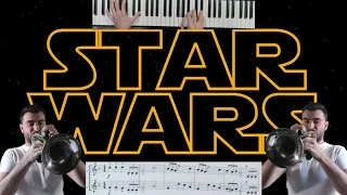 STAR WARS - main theme - Duo trompette + piano - trumpet cover 🎺