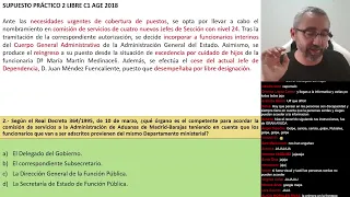 63.- Supuesto Práctico 2  - C1 Libre 2018 | AGE (PDF📑⬇️)