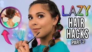 Lazy 1- MINUTE Hairstyle Hacks EVERYONE Should Know!