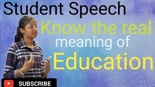 Real Meaning Of Education | Presentation |Motivational Speech |Public Speaking @brightinstitute03