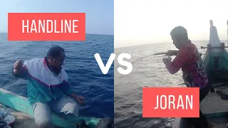 Joran VS Handline ? Pesta Strike di Sarang Trevally Fish