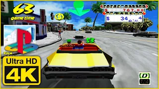 ( 2001 ) Crazy Taxi : Old Game PS2 in 4K 60FPS ( Childhood Memories )