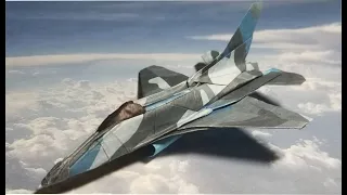 General Dynamics F-16 Fighting Falcon Origami Tutorial