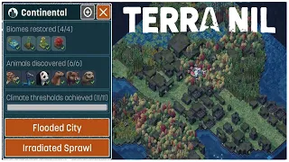 Terra Nil Full Gameplay Part 8: Irradiated Sprawl + All Animals Discovered