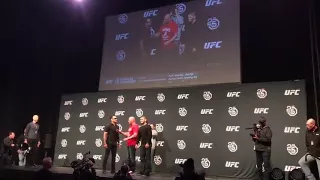 Khabib Nurmagomedov and Tony Ferguson Face off Before UFC 223