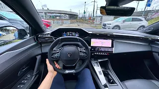 New Peugeot 408 GT Plug-In Hybrid Test Drive POV 2023