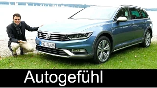 New VW Volkswagen Passat Alltrack FULL REVIEW test driven B8 offroad estate Kombi 2016 - Autogefühl