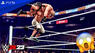 WWE 2K23 - John Cena vs. Brock Lesnar - No Holds Barred Matches at SummerSlam | PS5™ [4K60]