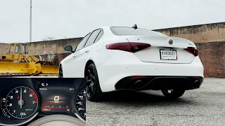 Alfa Romeo Giulia Ti Sport Stock Exhaust Sound