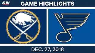 NHL Highlights | Sabres vs Blues - Dec 27, 2018