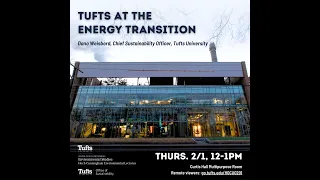 Tufts at the Energy Transition: Dano Weisbord
