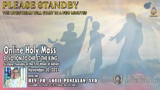 Live Now 6:30am Daily Mass | Tuesday, November 30, 2021 - Online Holy Mass at the Diocesan Shrine.