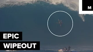 Surfer Survives Insane Fall Off Maui Wave
