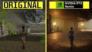 Tomb Raider RTX Remix vs Original - RTX 4080 4K 60 FPS Graphics Comparison