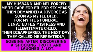 My husband and MIL forced me to care for FIL, then demanded a divorce as soon as my FIL died.