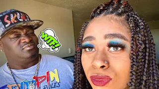 I DID MY MAKEUP HORRIBLY TO SEE HOW MY BOYFRIEND WOULD REACT!! #prank