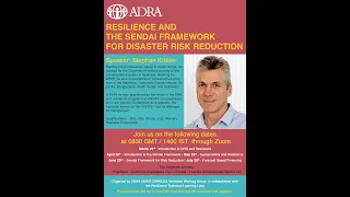 Sendai Framework for Risk Reduction