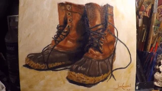 Alla Prima Speed Painting- Bean Boots