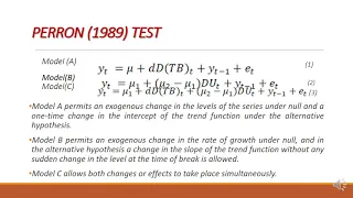 Structural Breaks in Time Series Analysis and an Application