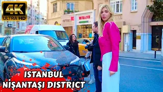 Nisantasi Istanbul 2023 Luxury Place Turkey Walking Tour Türkiye Vlogger Travel  4K 60FPS