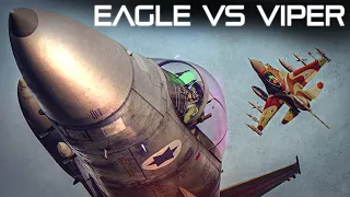 F-16 Viper Vs F-15 Eagle | DOGFIGHT | Digital Combat Simulator | DCS |