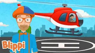 Firefighting Helicopter Song | Blippi Kids Songs | Kids Cartoons | Educational Videos for Children