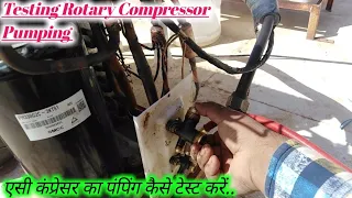 How To Testing Air Conditioner Compressor Pumping | Ac Compressor Testing  | Compressor Oil Change