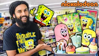 Hunting For All The SPONGEBOB Merch They Have At A DISCOUNT TOY STORE.. RARE SPONGEBOB FOOD FIGURES!