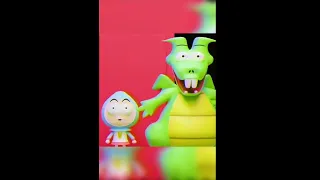 3D Boy & Dragon Surprise!  (animation meme) #boyanddragon #shorts