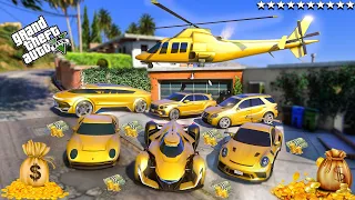 GTA 5 - Stealing Super Golden Cars with Franklin! (Real Life Cars #172)