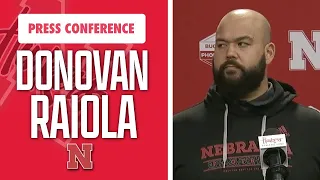 Nebraska Football Offensive Line Coach Donovan Raiola press conference I Huskers I HuskerOnline