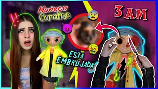 🚫 NUNCA ABRAS una MUÑECA CORALINE a las 3:00 A.M!! 😭😰 *Esta poseída por un niño*