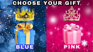 Choose your gift🎁✅#2giftbox Blue & Pink 1 good 1 bad. Are you a lucky person?🤔