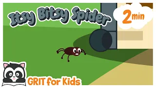 Itsy Bitsy spider | Eency Weency Spider with Lyrics | 英語の手遊び歌 |童謡